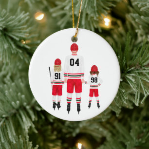 Personalized Hockey Ornament
