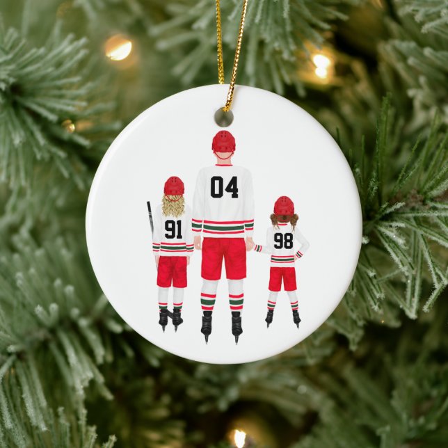 Personalized Hockey Ornament (Tree)