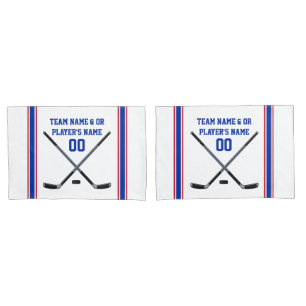 Personalized Hockey Pillow Case Set or Buy One