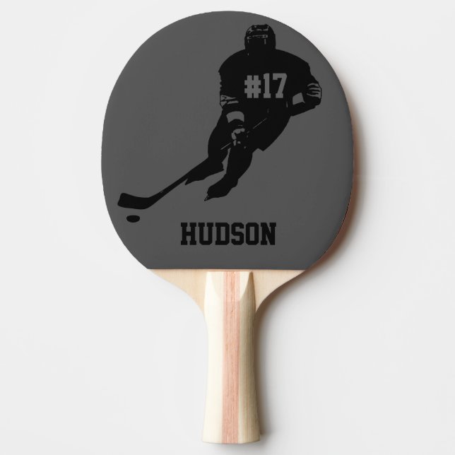 Personalized Hockey Ping Pong Paddle (Front)
