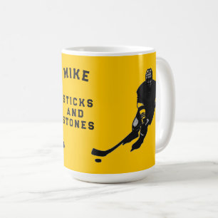 Personalized hockey player gift ideas coffee mug