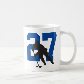 Personalized Hockey Player Number Coffee Mug