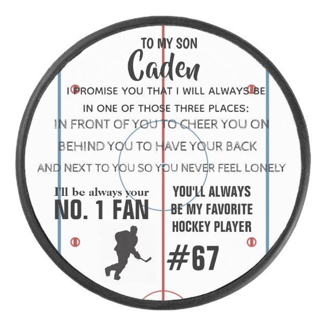 Personalized Hockey Puck (Front)