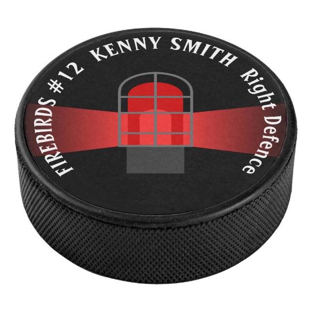 Personalized Hockey puck with YOUR NAME (3/4)