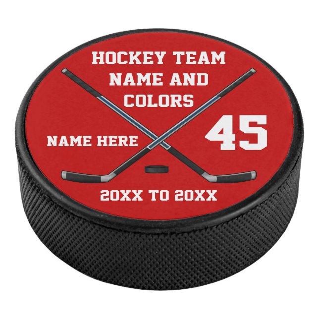 Personalized Hockey Pucks Your 4 Text, Your (3/4)