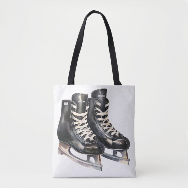 Personalized Hockey Skate Bag with name and number (Front)