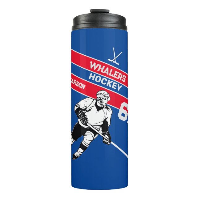 Personalized Hockey Travel Mug (Front)