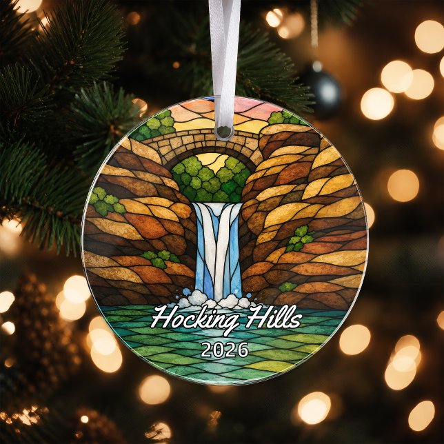 Personalized Hocking Hills State Park Acrylic Orna Ornament (Creator Uploaded)