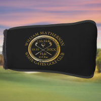 Personalized Hole in One Gold And Black
