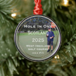 Personalized Hole In One Keepsake Ornament<br><div class="desc">Personalized Hole In One Golf  UNIQUE Golf Gifts for the Man Cave Party,  Hole in One Party,  Golf Lodge,  Golf Cottage,  Golf Decor or the Golfer's Office Party,  Father's Day,  Birthday or Unique Christmas Present</div>
