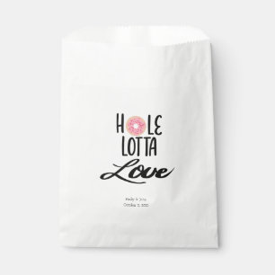 Personalized “Hole Lotta Love” Doughnut Favour Bag