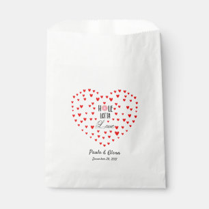 Personalized Hole Lotta Love  Doughnut Favour Bags