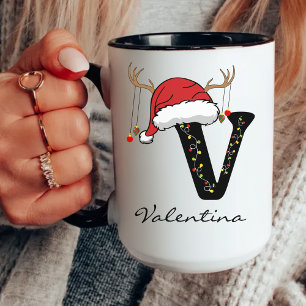 Personalized Holiday Alphabet Mug for Teachers
