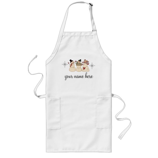 Personalized Holiday Baking Apron (Front)
