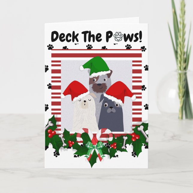 Personalized Holiday Card for Dog Lovers (Front)