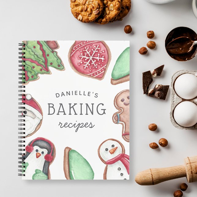 Personalized Holiday Cookie Baking Recipe Notebook (Creator Uploaded)