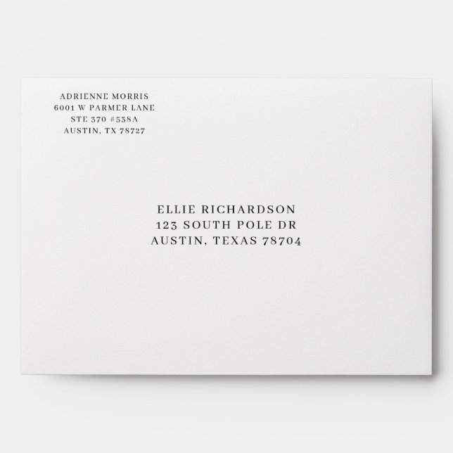 Personalized Holiday  Envelope (Front)