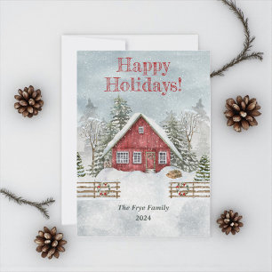 Personalized Holiday Greeting Christmas Card