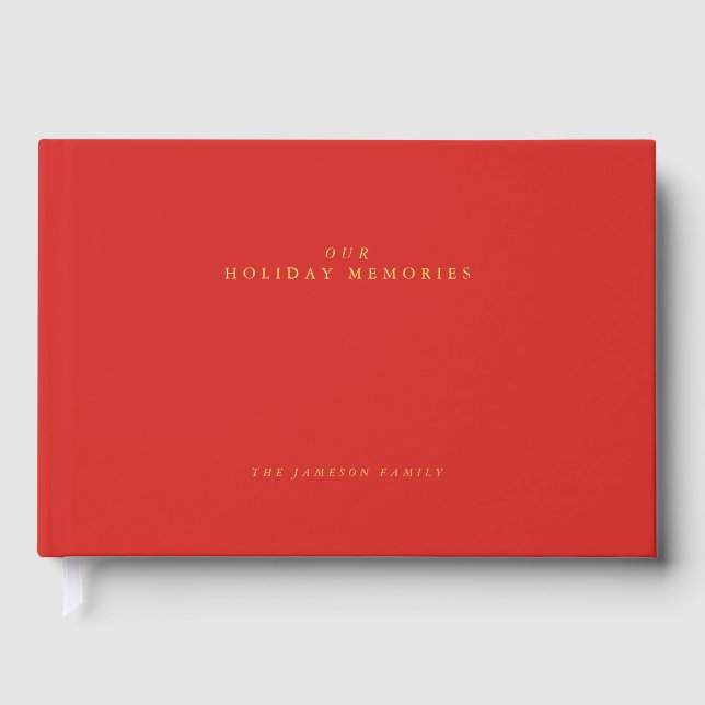 Personalized Holiday Memory Book (Front)