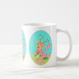 Personalized Holiday mug - Christmas reindeer
