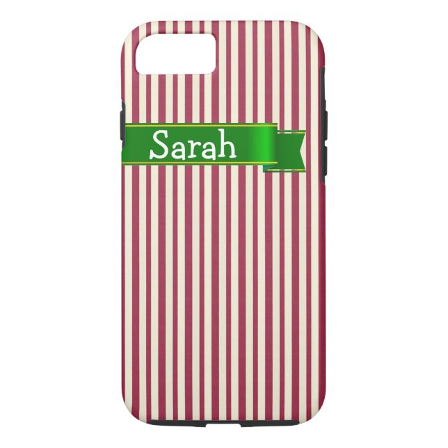 Personalized Holiday Package Design iPhone Case (Back)