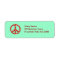 Personalized Holiday Peace Address Labels
