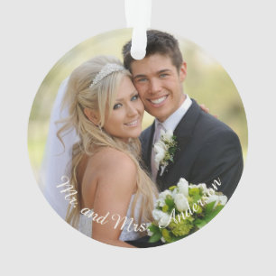 Personalized Holiday Photo Snowflake Ornament