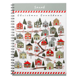 Personalized Holiday Planner Christmas Countdown Notebook