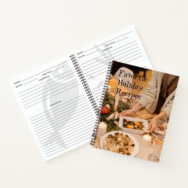 Personalized Holiday Recipe Book (Inside)