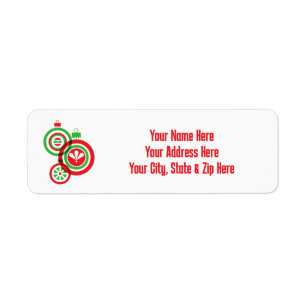 Personalized Holiday Return Address Label