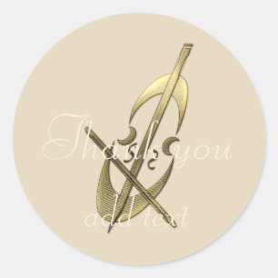 Personalized Holiday Season Vibe Classic Round Sticker