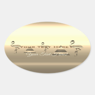 Personalized Holiday Season Vibe Oval Sticker