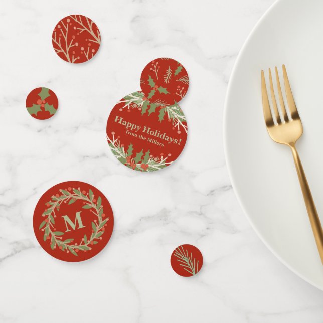 Personalized Holiday Table Confetti (Group)