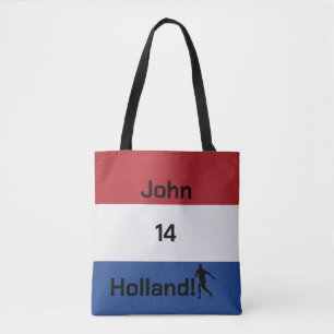 Personalized Holland Flag Soccer Pride Tote Bag