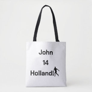 Personalized Holland Soccer Athletic Spirit Tote Bag