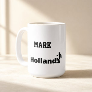 Personalized Holland Soccer Fan Coffee Mug