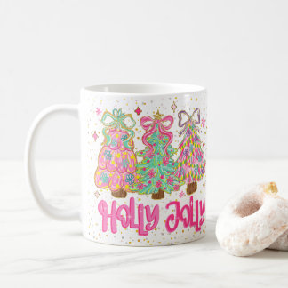 Personalized Holly Jolly Christmas Coffee Mug