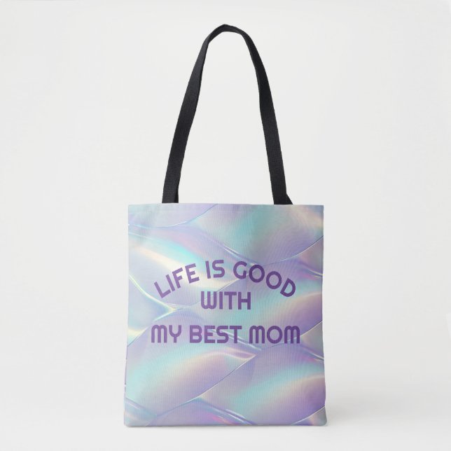 Personalized Hologram Bubble Tote Bag (Front)