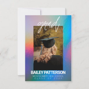 Personalized Holographic Graduation Announcement