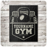 Personalized Home GYM Kettlebell Fitness Trainer   Jigsaw Puzzle<br><div class="desc">Personalized Home GYM Kettlebell Fitness Trainer Weight Lifting design - Customize with your Name or Custom Text!</div>