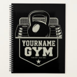 Personalized Home GYM Kettlebell Fitness Trainer   Planner<br><div class="desc">Personalized Home GYM Kettlebell Fitness Trainer Weight Lifting design - Customize with your Name or Custom Text!</div>