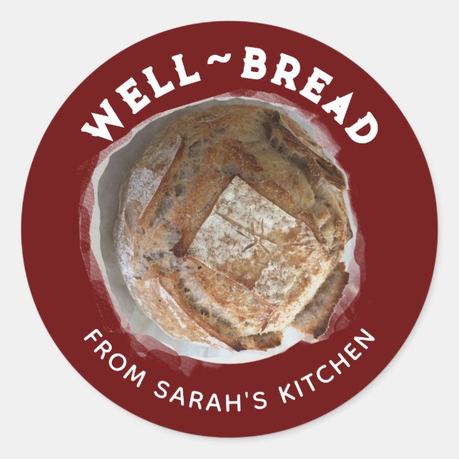 Personalized Home-made Bread Labels (Front)