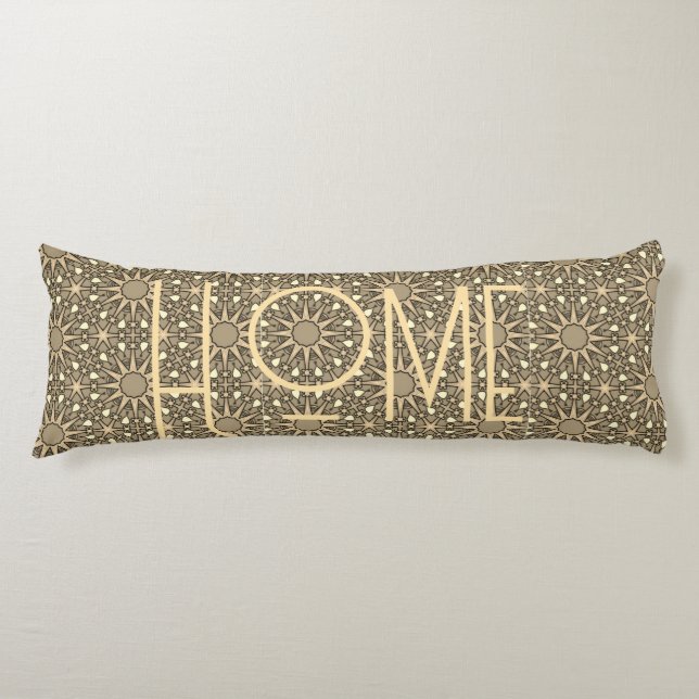 Personalized Home Sunburst Lumbar Pillow (Front)