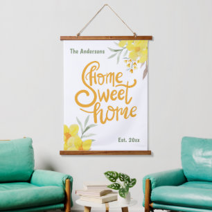 Personalized Home Sweet Home Beautiful Decor Wall  Hanging Tapestry