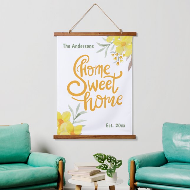 Personalized Home Sweet Home Beautiful Decor Wall  Hanging Tapestry (Living Room)