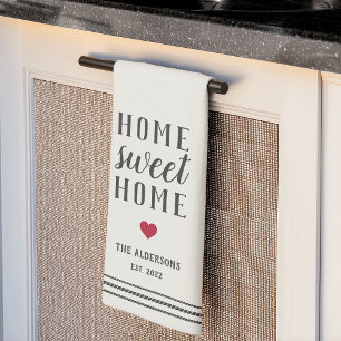 Personalized Home Sweet Home Family Name Kitchen Towel