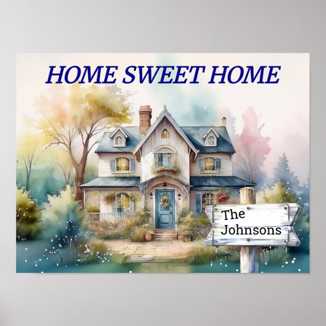 PERSONALIZED HOME Sweet HOME Poster (Front)