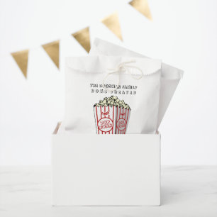 Personalized Home Theatre Custom Popcorn Favour Bag