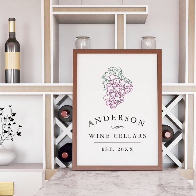 Personalized Home Wine Cellar Print (Creator Uploaded)