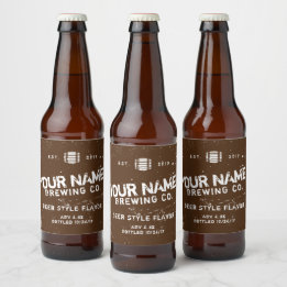 Personalized Homebrew Beer Kombucha Labels
